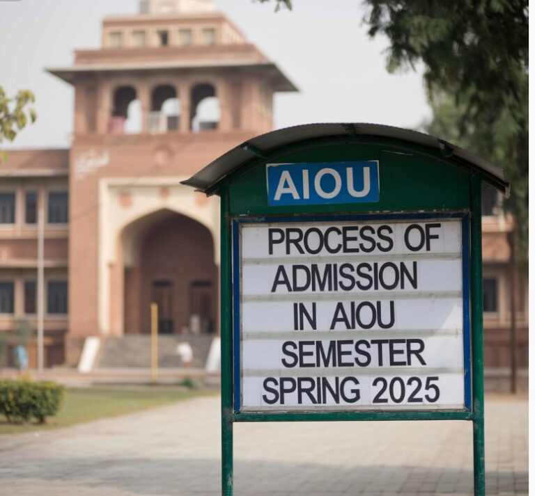 Process of Admission in AIOU Spring 2025
