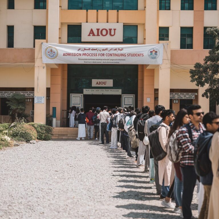 Admission Process for Continue students in AIOU