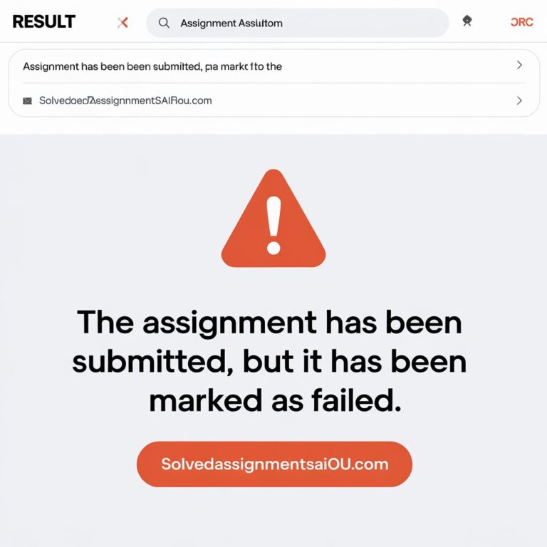 Assignments Fail issues in AIOU