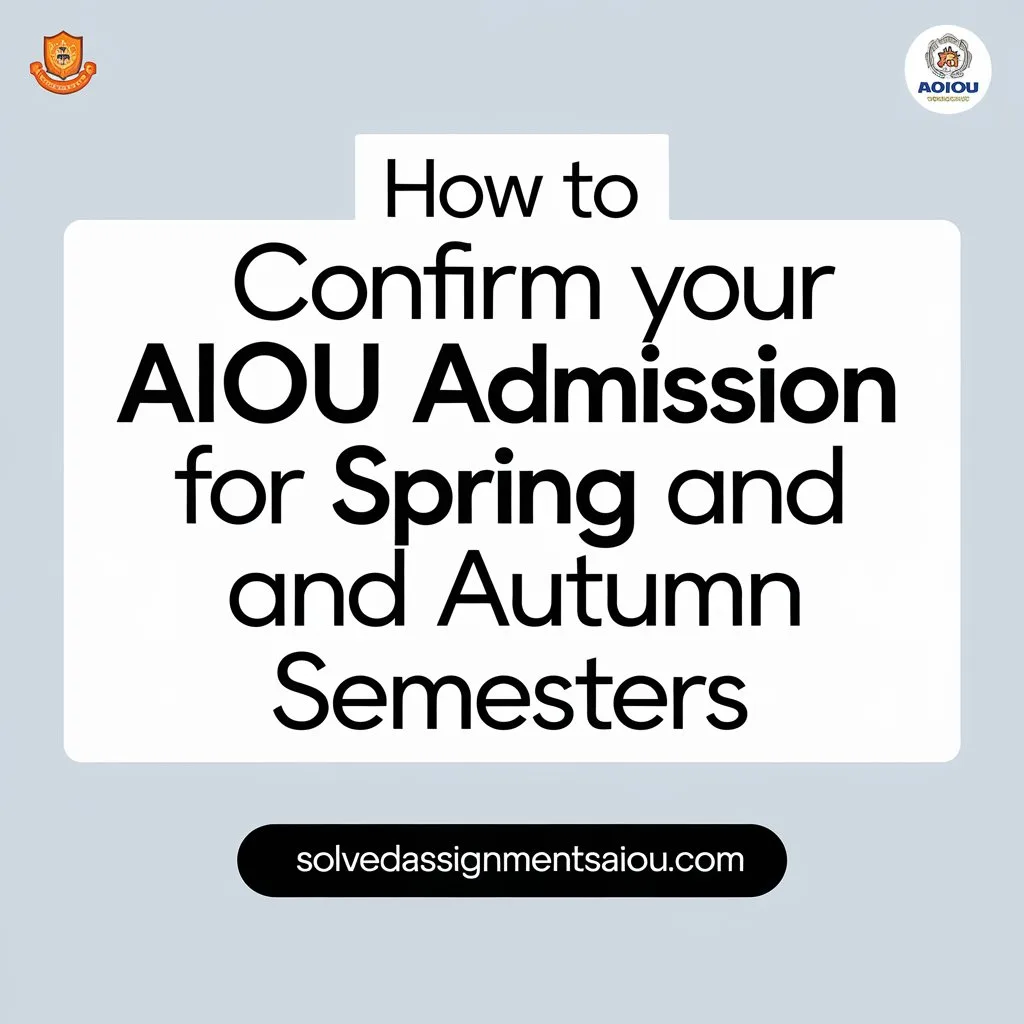How to Check Your AIOU Admission Confirmation Online
