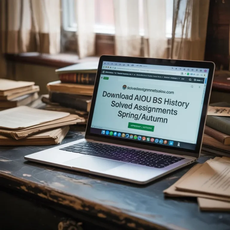 Download AIOU BS History Solved Assignments Spring/Autumn