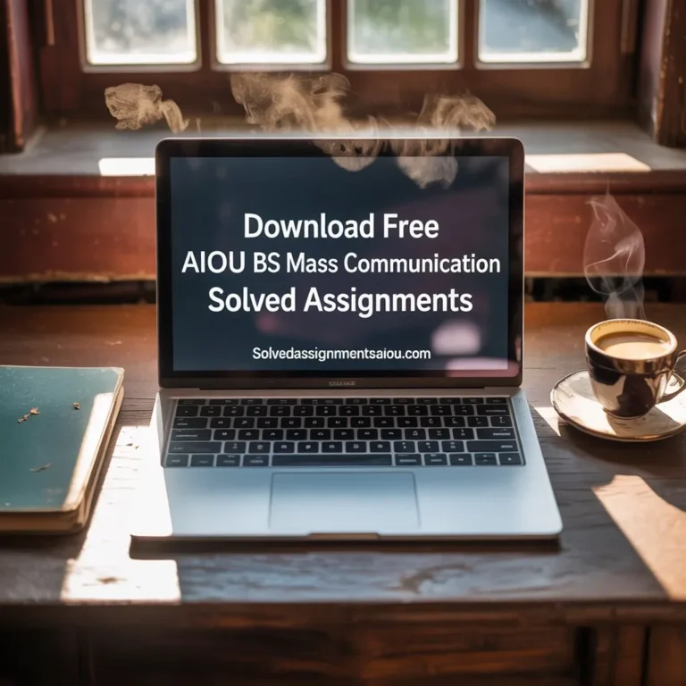 BS Mass Communication Solved Assignments AIOU Spring/Autumn