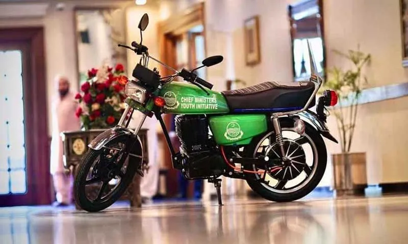 Student riding electric bike under CM Punjab E-Bike Scheme 2025