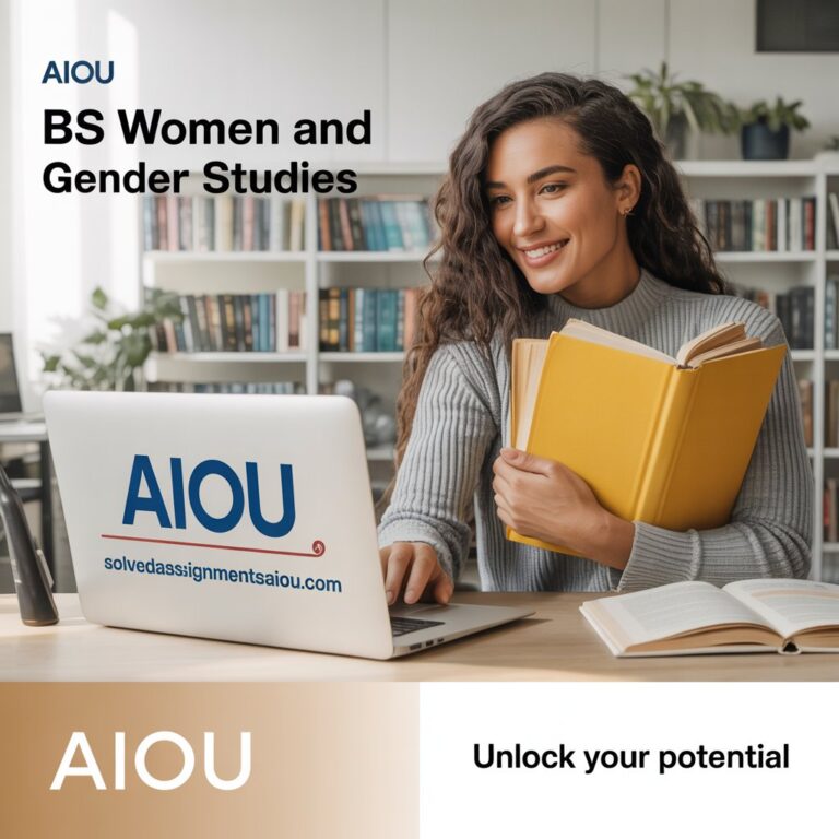 Download AIOU BS Women and Gender Studies Solved Assignments