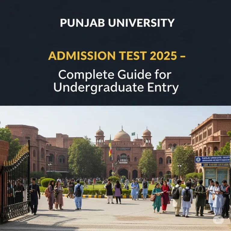 PU Admission Test 2025 – Your Complete Guide to University of the Punjab’s 2nd Entry Test
