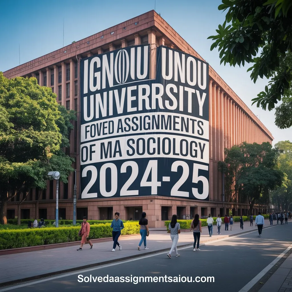 IGNOU Sociology solved assignments sample preview