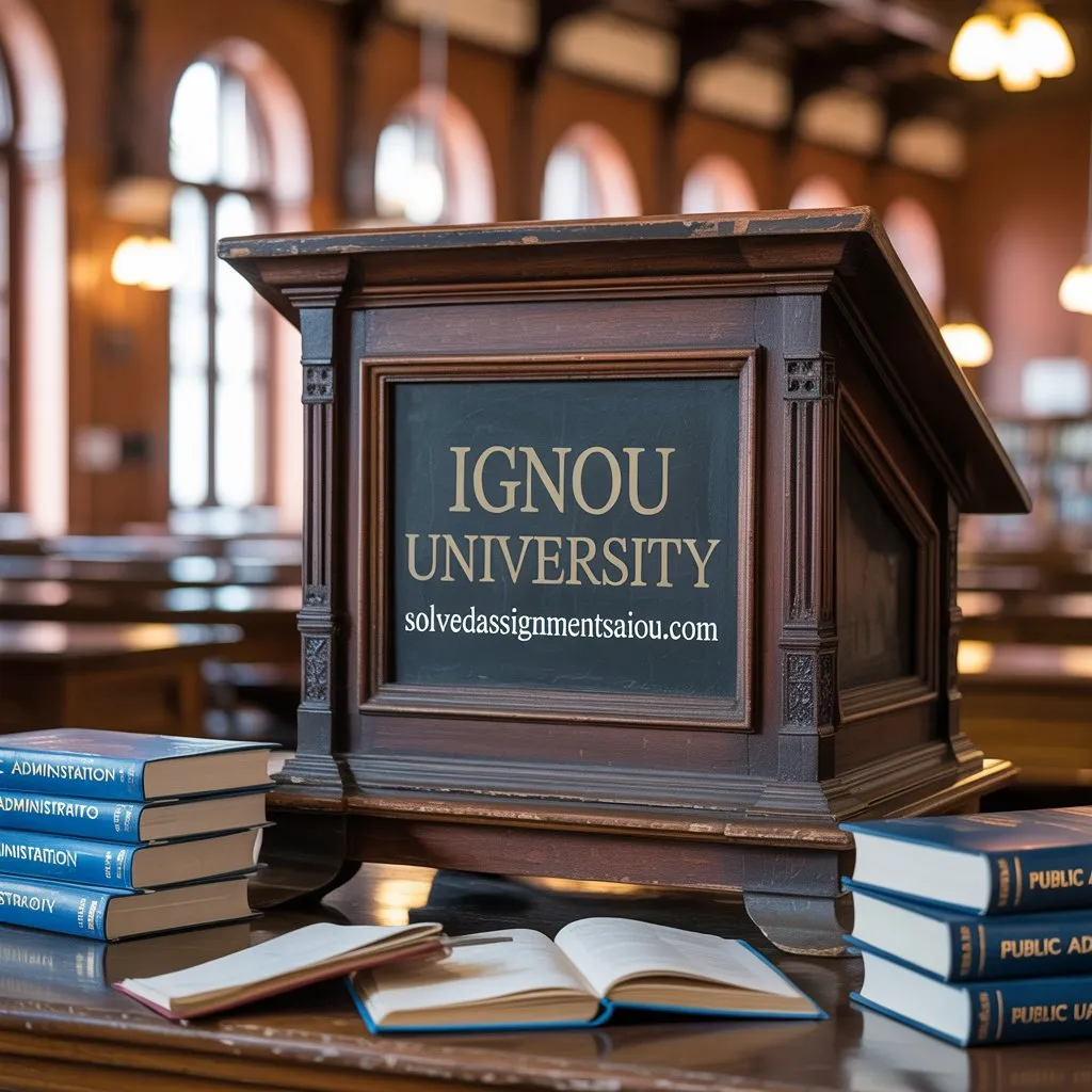 IGNOU MA Public Administration free solved assignment PDF download