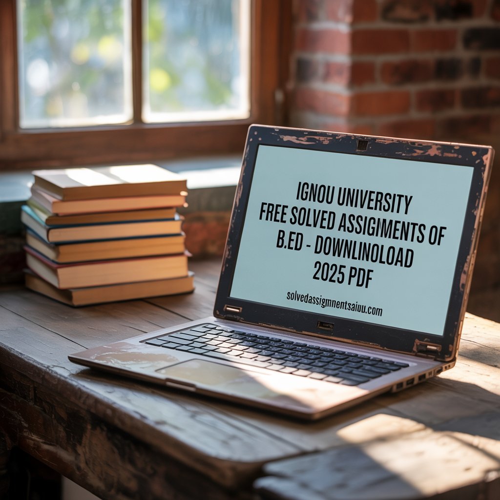 Download free IGNOU B.Ed solved assignments for 2025 in PDF format