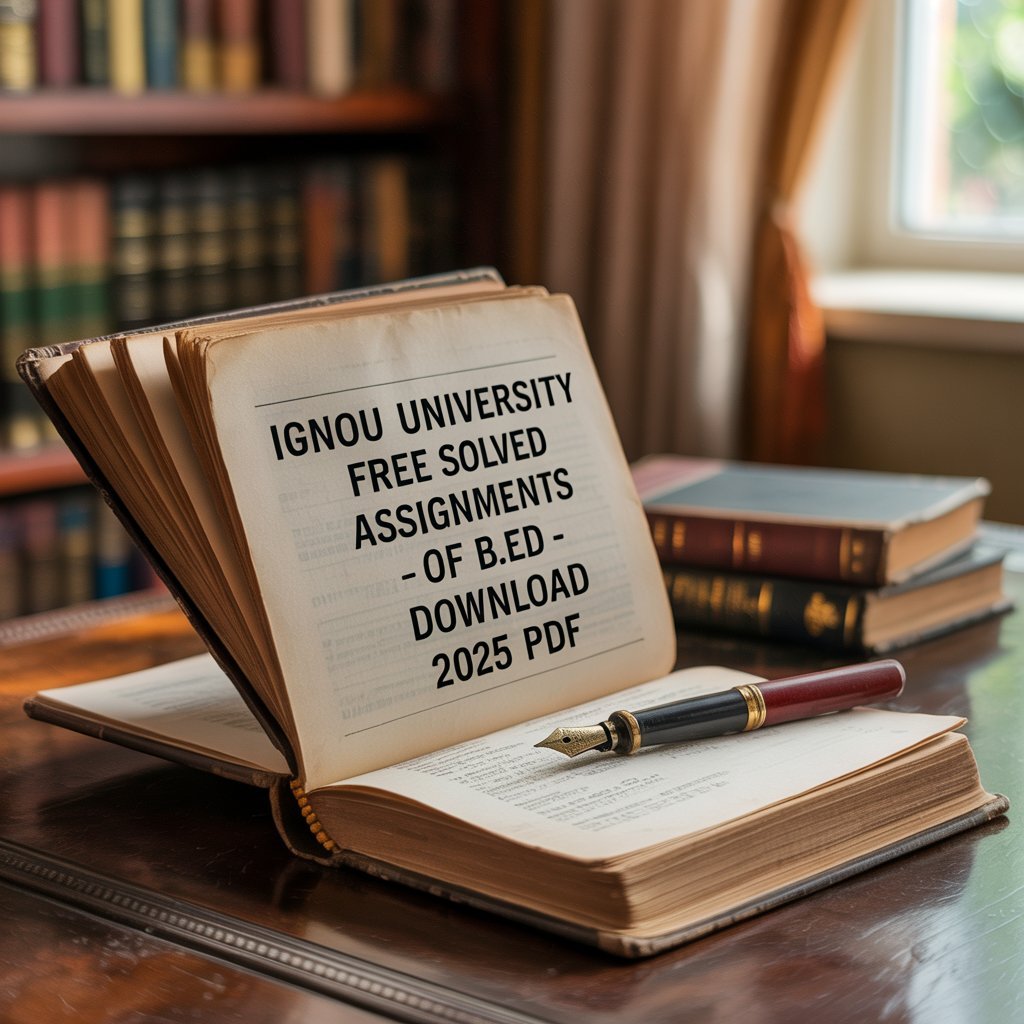 Download free IGNOU B.Ed solved assignments for 2025 in PDF format