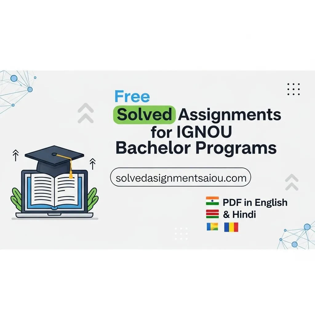 IGNOU BCOMG Bachelor of Commerce course codes, subjects and free solved assignments in PDF