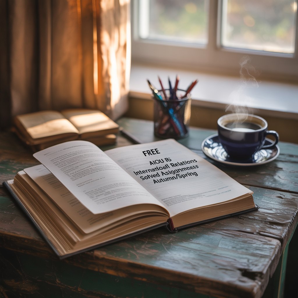 AIOU BS International Relations solved assignments in PDF format for Autumn and Spring semesters.