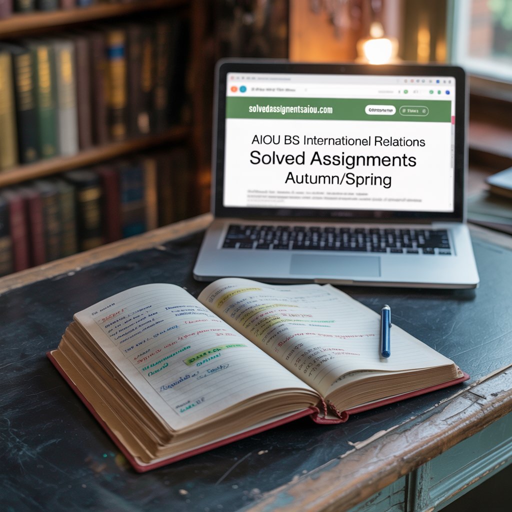 AIOU BS International Relations solved assignments in PDF format for Autumn and Spring semesters.