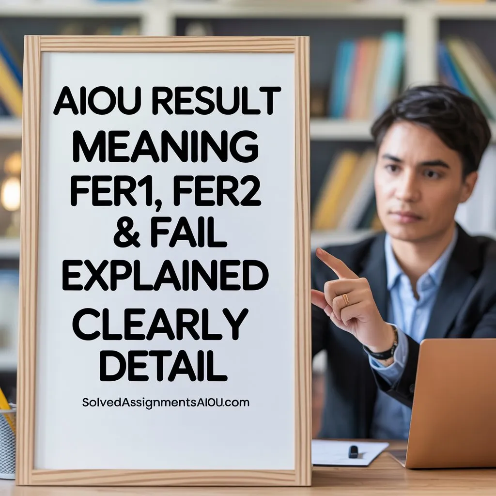 AIOU Result FER1 FER2 Meaning explained for fail and reappear students 2025