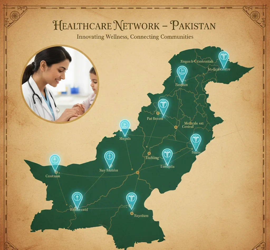PMDC working place data map of medical professionals in Pakistan