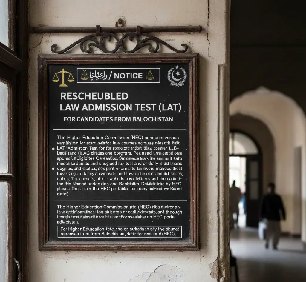 HEC reschedules LAT 2025 for Balochistan exam update