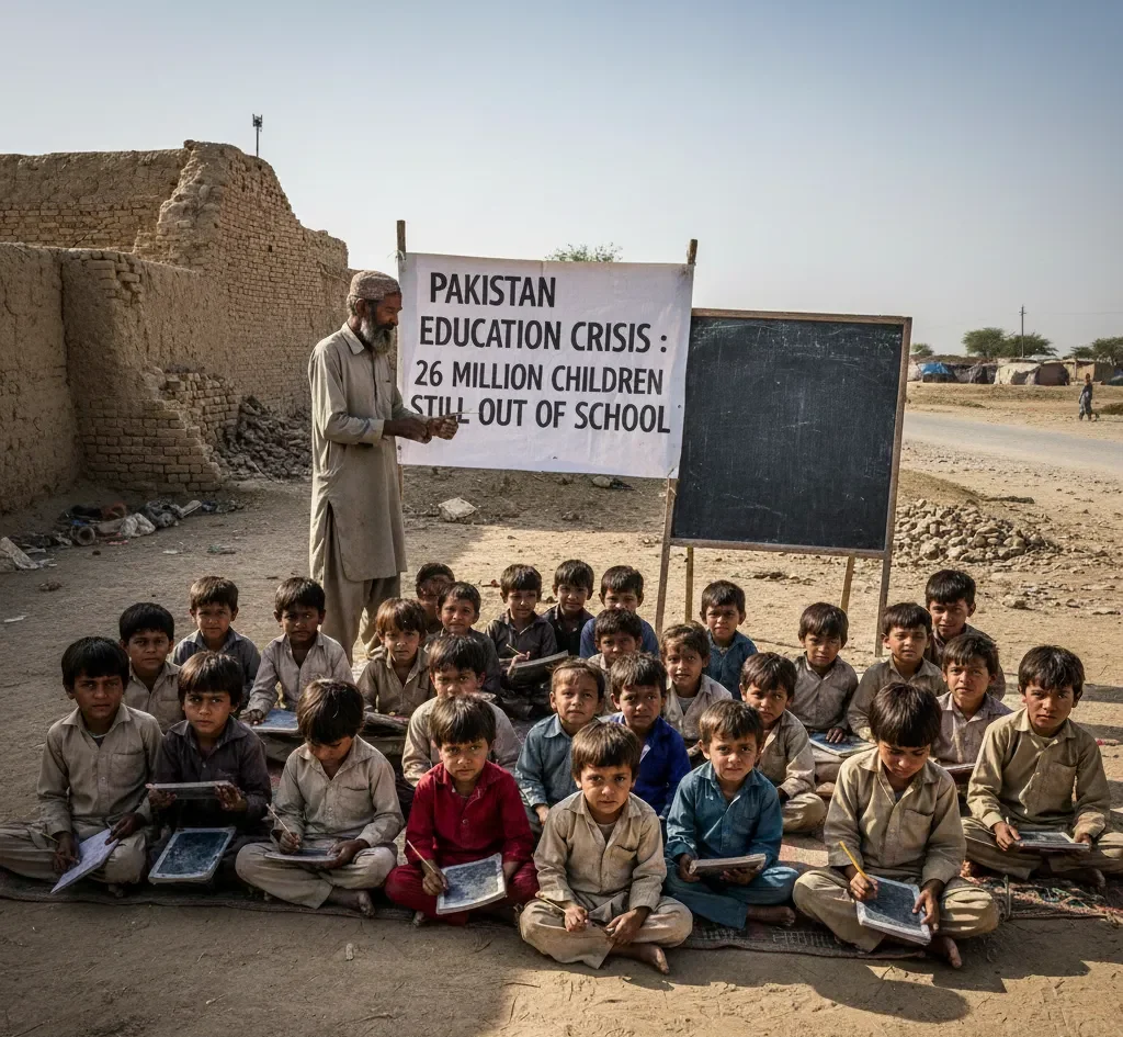 Out-of-school children in Pakistan receiving community-based education