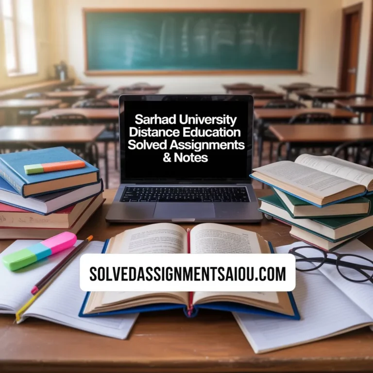 Sarhad University Distance Education Solved Assignments & Notes available