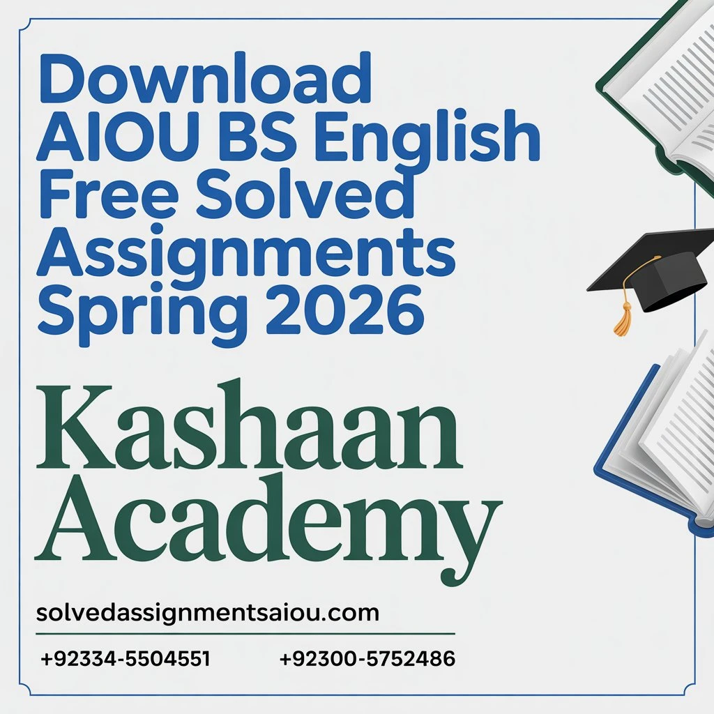 Download AIOU BS English Free Solved assignments spring 2026