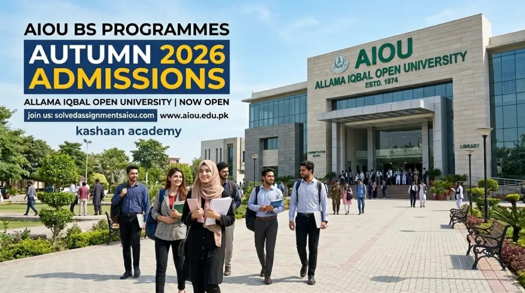 AIOU BS Programmes Autumn 2026 ODL F2F admission guide