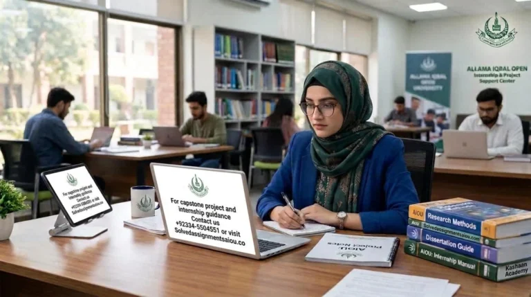 AIOU BS Capstone Project & Internship Guide and Details