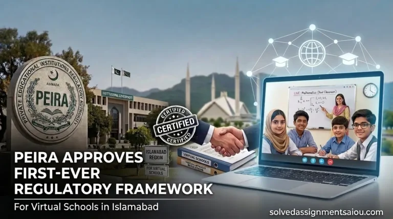 PEIRA Approves First-Ever Regulatory Framework for Virtual Schools in Islamabad
