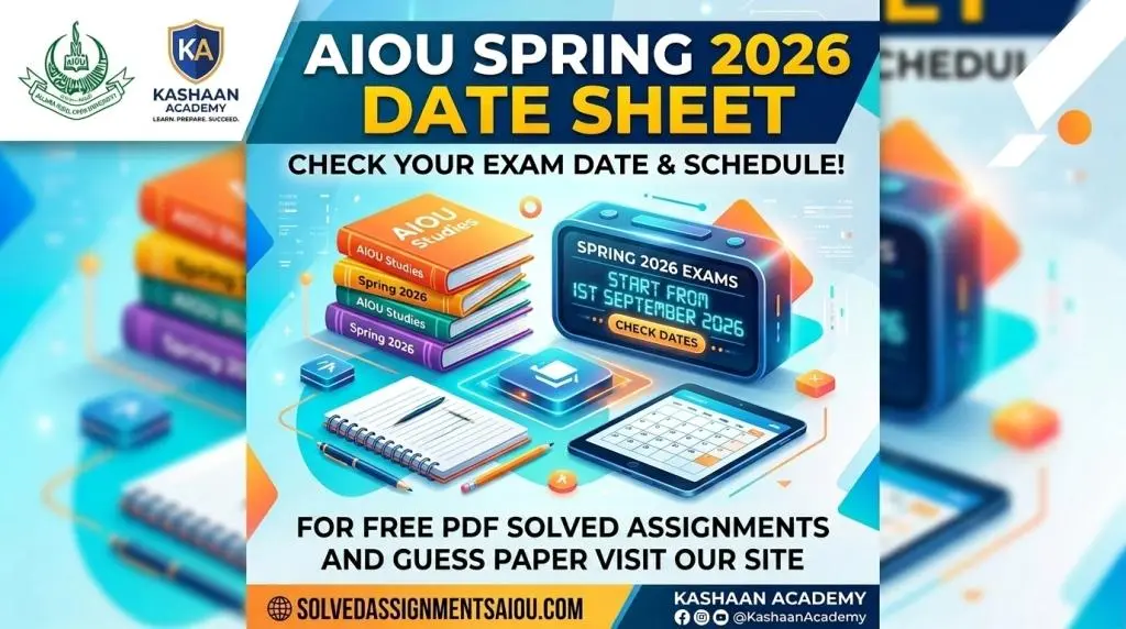 AIOU Spring 2026 Date Sheet