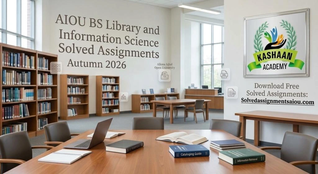 Download BS Library and Information Science Free Solved Assignments Autumn 2026 AIOU BS Library and Information Science Solved Assignments Autumn 2026