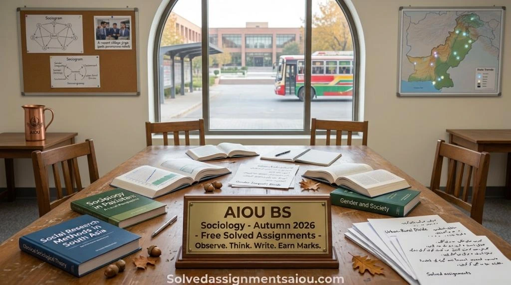 AIOU BS Sociology Free Solved Assignments Autumn 2026: AIOU BS Sociology Solved Assignments Autumn 2026